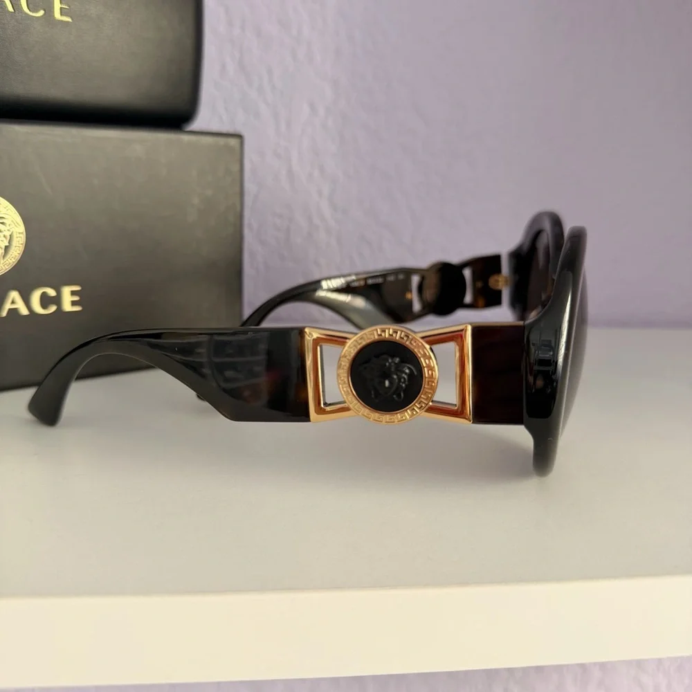 New! Versace Women's Tortoise Sunglasses Mod. 4414-F 108/3, Authentic